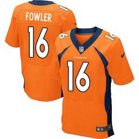 Nike Broncos #16 Bennie Fowler Orange Team Color Mens Stitched NFL New Elite Jersey